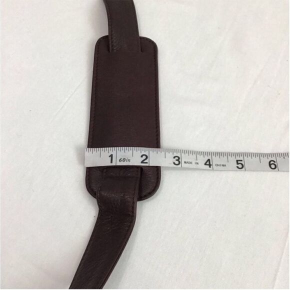 Levenger Brown Laptop Bag Briefcase Adjustable Shoulder Strap - Picture 10 of 12